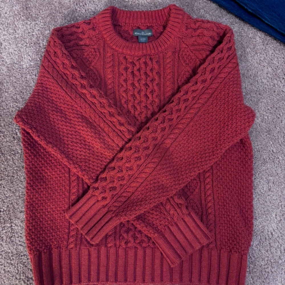 LLBEAN Men's Signature Cotton Fisherman Sweater - Picture 3 of 6